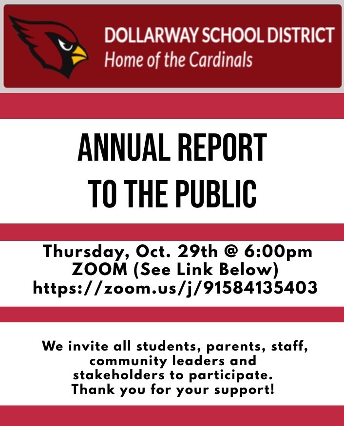 DOLLARWAY ANNUAL REPORT TO THE PUBLIC