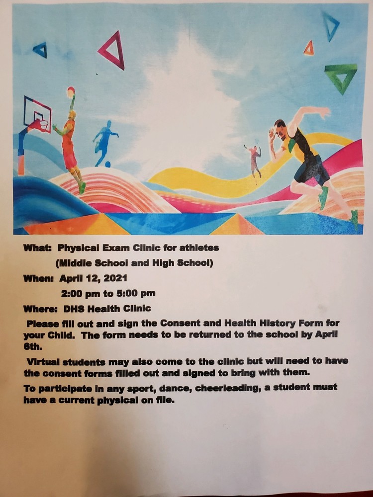 Physical Exam Clinic  for Athletes 