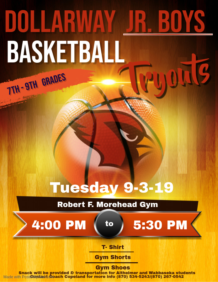 JR. HIGH BASKETBALL TRY-OUTS