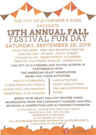 CITY OF ALTHEIMER--FALL FESTIVAL