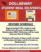 REVISED: STUDENT MEAL DELIVERY SCHEDULE