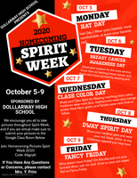 SPIRIT WEEK: 2020 HOMECOMING