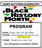 BLACK HISTORY MONTH PROGRAM
