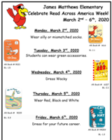 JMES CELEBRATES--READ ACROSS AMERICA WEEK